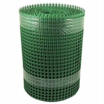 SIATKA OGRODZENIOWA RABATOWA PLASTIKOWA PCV 1,2X25