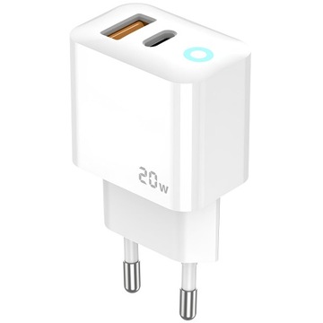 Быстрое зарядное устройство JELLICO 2x USB-C / USB 20 Вт для IPHONE 12 13 14 PRO MAX