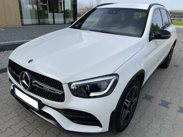 Mercedes GLC C253 SUV Facelifting 2.0 200d 163KM 2020 MERCEDES-BENZ GLC FL 4MATIC AMG Polski Salon Pakiet Gwarancyjny JAK NOWY