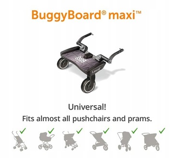Lascal BUGGY BOARD MAXI RED дополнительная кровать