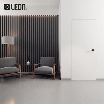 BIAŁE Drzwi UKRYTE Komplet Sara L 60 na zewnątrz