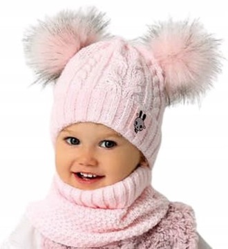CZAPKA na Polarze+ KOMIN na Polarze r.44-48 Ciepły