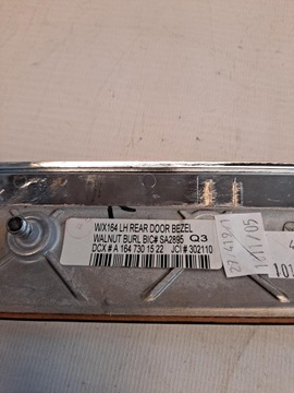 LIŠTA DEKORACE DVEŘE LEVÝ ZADNÍ MERCEDES ML W164 A1647301522