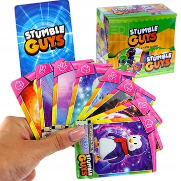 KARTY STUMBLE GUYS KOLEKCJONERSKIE 288 KART BOX 36 SASZETEK ZESTAW KART