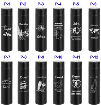 LED ТЕРМАЛЬНАЯ КРУЖКА Термос с ГРАВИРОВКОЙ Подарок на День Св. Николая, РОЖДЕСТВЕНСКИЙ ДЕНЬ РОЖДЕНИЯ