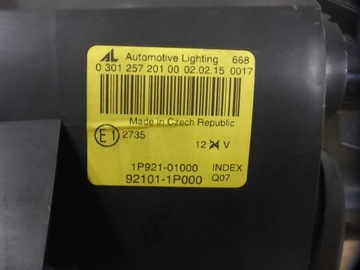 KIA VENGA 10-14 ROK LEVÝ SVĚTLO PŘEDNÍ SVĚTLOMET