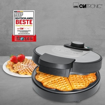 ВАФЛИ 5 ХРУСТЯЩИЕ СЕРДЕЧКИ CLATRONIC WA 34