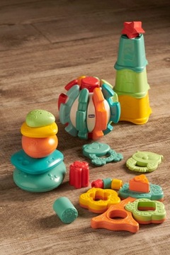 Chicco Eco+ Wieża kubeczki 2w1 sorter układanka