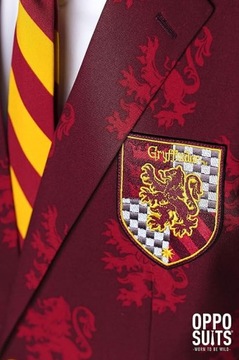 Czerwony garnitur Harry'ego Pottera Zawiera marynarkę spodnie i krawat r.M