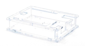 Akrylowa obudowa dla Arduino Uno przezroczysta, zamknięta, niska