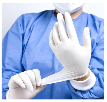 ПЕРЧАТКИ ПЕРЧАТКИ ЛАТЕКСНЫЕ ПОРОШЕННЫЕ L 100 ШТ.