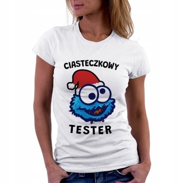 KOSZULKA NA MIKOŁAJA DAMSKA CIASTECZKOWY TESTER |L
