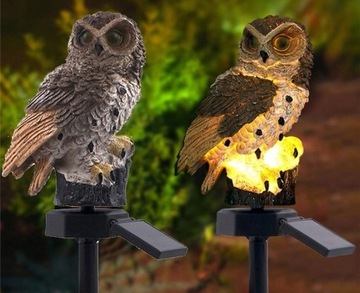 СОЛНЕЧНАЯ СВЕТОДИОДНАЯ ЛАМПА СОВЫ, УПРАВЛЯЕМАЯ В ОТКРЫТОМ САДЕ, ЛАМПА COL