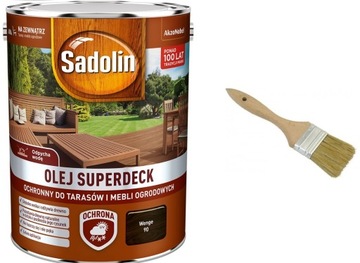 SADOLIN SUPERDECk olej do drewna, wenge 5l +GRATIS