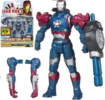 HASBRO IRON MAN 3 IRON PATRIOT FIGURKA ASSEMBLERS