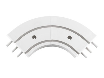 ŁUK ZEWNĘTRZNY DO SZYNY BOJANEK PCV II-TOROWEJ