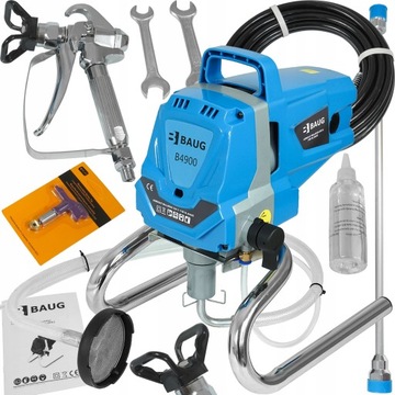 AGREGAT MALARSKI DO MALOWANIA HYDRODYNAMICZNY 1100 W PISTOLET LANCA ZESTAW