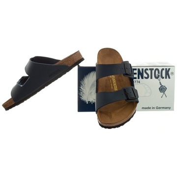 Klapki Męskie Birkenstock 0051751 ARIZONA BF Granatowe 42