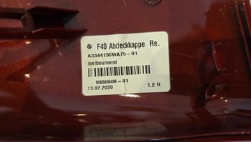 BMW SÉRIE 1 F40 VRSTVA KRYT ZRCÁTKO LEVÉ 9880599 ORAZ PRAVÉ 9880608