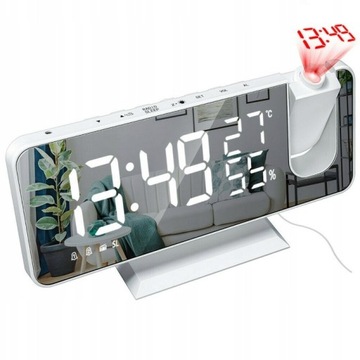 Zegar budzik zeagoo biały 14cm