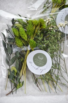 Цветы высушены для торта Причастия Зеленая свадьба № 12