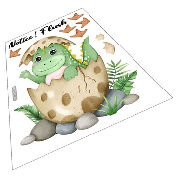 NAKLEJKA NA TOALETĘ DINOSAUR HOME DECOR NOCNIK DLA