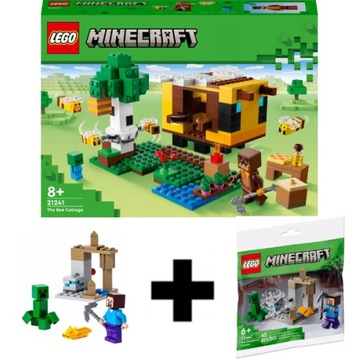 LEGO MINECRAFT PSZCZELI UL ZESTAW 21241 + LEGO 30647 ZESTAW PREZENTOWY