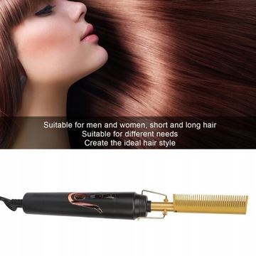 Электрический выпрямитель для волос с горячей расческой