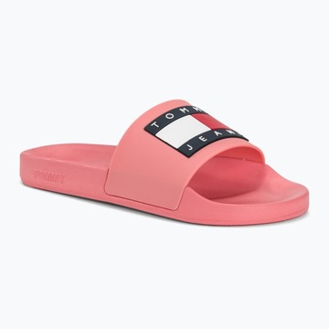 Klapki damskie Tommy Jeans Flag Pool Slide Ess tickled pink 38 EU