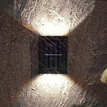 2x СОЛНЕЧНЫЕ СВЕТОДИОДНЫЕ ЛАМПЫ НАРУЖНЫЙ НАСТЕННЫЙ СВЕТИЛЬНИК СОЛНЕЧНАЯ САДОВАЯ ЛАМПА