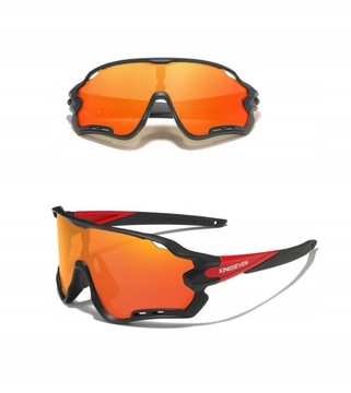 Солнцезащитные очки для велосипедистов с поляризацией, фильтром UV400, ЧЕХОЛОМ + 5 ЛИНЗ.