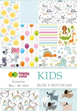 BLOK Z MOTYWAMI KIDS A4 80G