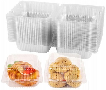 Пластиковые контейнеры для торта, кондитерская упаковка Ali25c, 50 шт.