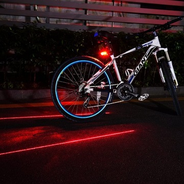 ЛАЗЕР ЗАДНЕГО ФОНА ВЕЛОСИПЕДА 5 СВЕТОДИОДНЫХ ЛАЗЕР ДЛЯ ЗАДНЕГО ФОНАРА ДОРОЖНОГО ОСВЕЩЕНИЯ