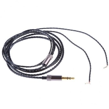 2x Elastic Headphone DIY Wire Semi Terminated