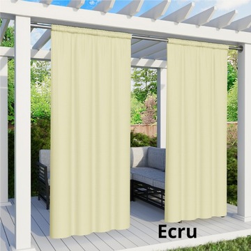 ВОДОНЕПРОНИЦАЕМЫЕ САДОВЫЕ ШТОРЫ 155х180 ДЛЯ ТЕРРАСЫ С НАРУЖНЫМ ТУННЕЛЕМ