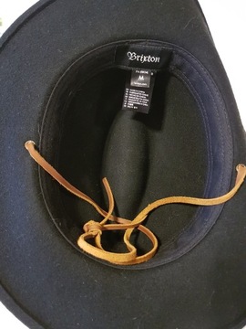 Brixton kapelusz klasyczny wełniany szerokie rondo czarny rozmiar 58