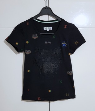 KOSZULKA T-SHIRT KOLOROWE WZORY KENZO |R. M