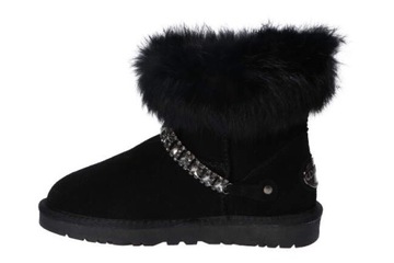 P052 ŚNIEGOWCE EMU BUTY ZIMOWE SKÓRZANE FUTRO B 39