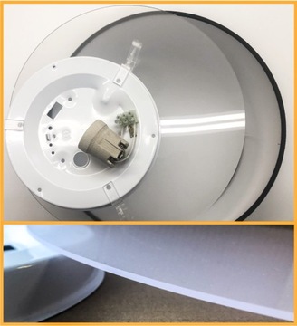 Стильный современный потолочный светильник LIVO Ø 30 черный