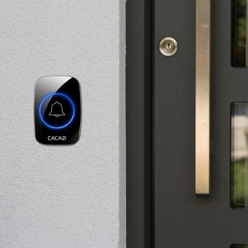 ДВЕРНОЙ ЗВОНОК, ВОРОТА, БЕСПРОВОДНОЙ, Водонепроницаемый IP44, до 300м, 110дБ