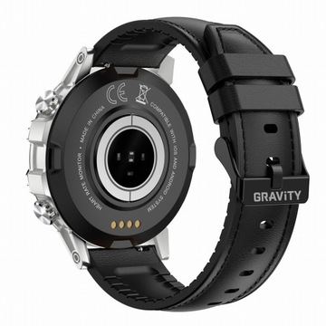 Zegarek męski SMARTWATCH GRAVITY ROZMOWY MENU PL