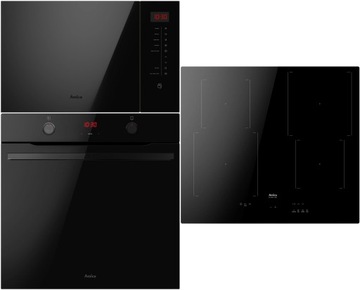 Zestaw AMICA ED37515V + AMMB20E5SGV + PI6540PHTUN 3.0 STUDIO Czarne szkło