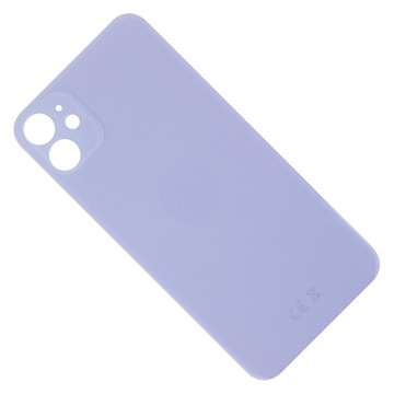 Klapka Plecki Tył iPhone 11 FIOLETOWA Szklany Tył Duże Oczko BIG HOLE EU CE