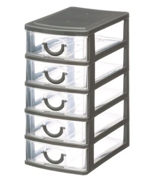 Organizer Hofsa S pojemnik na drobiazgi z 5 szuflad, 9 x 12,5 x 18,6 cm