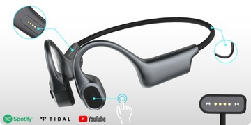 БЕСПРОВОДНЫЕ НАУШНИКИ С КОСТНОЙ ПРОВОДИМОСТЬЮ СПОРТИВНЫЕ НАУШНИКИ BLUETOOTH IPX BEAR-BYE