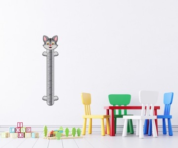 Наклейка на стену с диаграммой роста MERRY CAT1