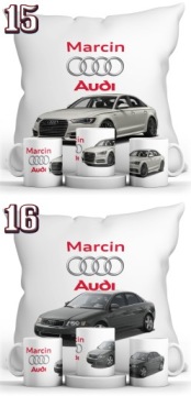 КРУЖКА AUDI + ПОДУШКА + НАБОР ИМЕНИ