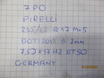 KOLA RÁFKY PNEUMATIKY VW TOUAREG 7P0 R17 7MM