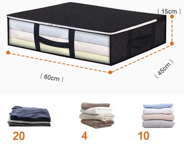 Сумка-органайзер для хранения одежды, пододеяльники, ящик для гардероба XXL.